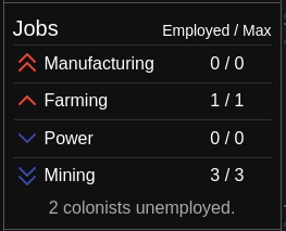 Job priority keyboard controls